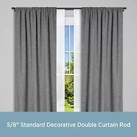 Kenney Scroll Ball Double Curtain Rod