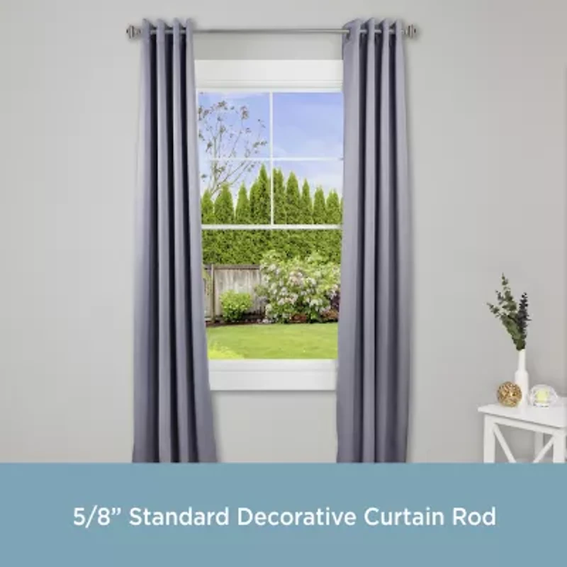 Kenney Jayden Square 3/4 Adjustable Curtain Rod