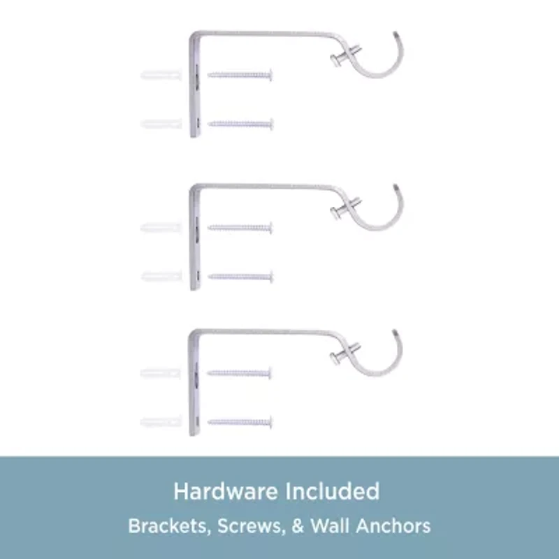 Kenney Jayden Square 3/4 Adjustable Curtain Rod