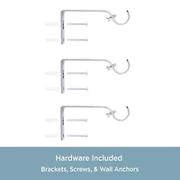Kenney Jayden Square 3/4 Adjustable Curtain Rod