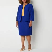 Evan Picone Womens Plus Sleeveless Sheath Dress