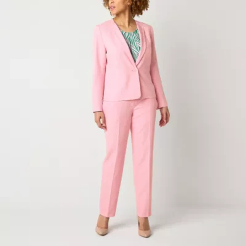 Black Label by Evan-Picone Womens Classic Fit Straight Suit Pant