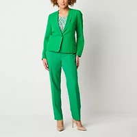 Black Label by Evan-Picone Womens Classic Fit Straight Suit Pant