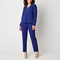 Black Label by Evan-Picone Womens Classic Fit Straight Suit Pant