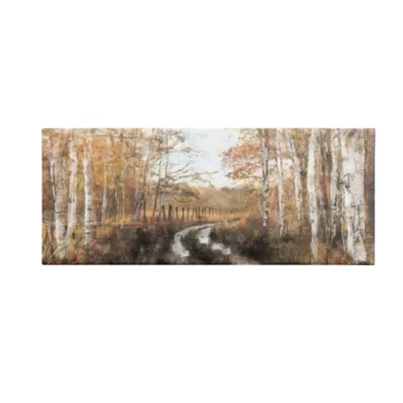 Stupell Industries Autumn Birch Tree Grove Scenery Canvas Art