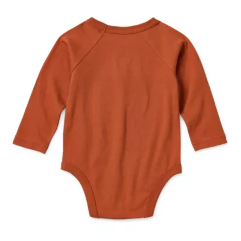 Okie Dokie Baby Boys Crew Neck Long Sleeve Bodysuit