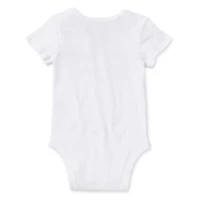 Okie Dokie Baby Unisex Round Neck Short Sleeve Rib Bodysuit