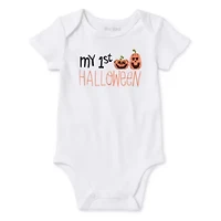 Okie Dokie Baby Unisex Round Neck Short Sleeve Rib Bodysuit