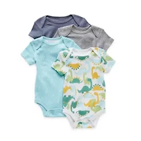 Okie Dokie Baby Boys Crew Neck Short Sleeve Rib -pc. Bodysuit