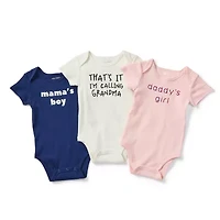 Okie Dokie Baby Boys Crew Neck Short Sleeve Rib Bodysuit