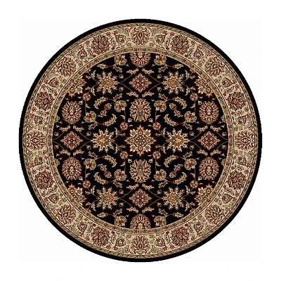 Como Kashan Traditional Oriental Indoor Round Area Rug
