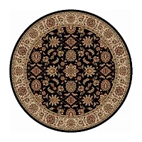 Como Kashan Traditional Oriental Indoor Round Area Rug