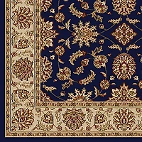 Como Kashan Traditional Oriental Indoor Round Area Rug