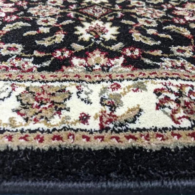 Como Kashan Traditional Oriental Indoor Round Area Rug