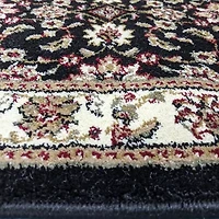 Como Kashan Traditional Oriental Indoor Round Area Rug