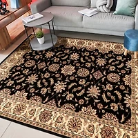 Como Kashan Traditional Oriental Indoor Rectangular Area Rug