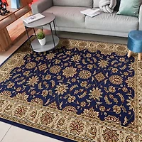 Como Kashan Traditional Oriental Indoor Rectangular Area Rug
