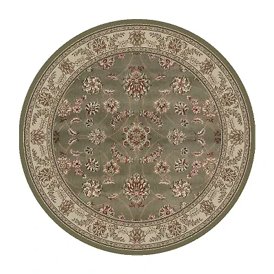 Radici Como Intricate Traditional Oriental Indoor Round Area Rug