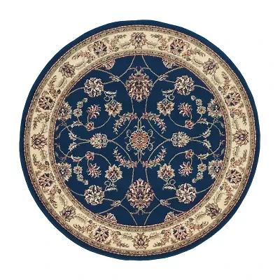 Radici Como Intricate Traditional Oriental Indoor Round Area Rug