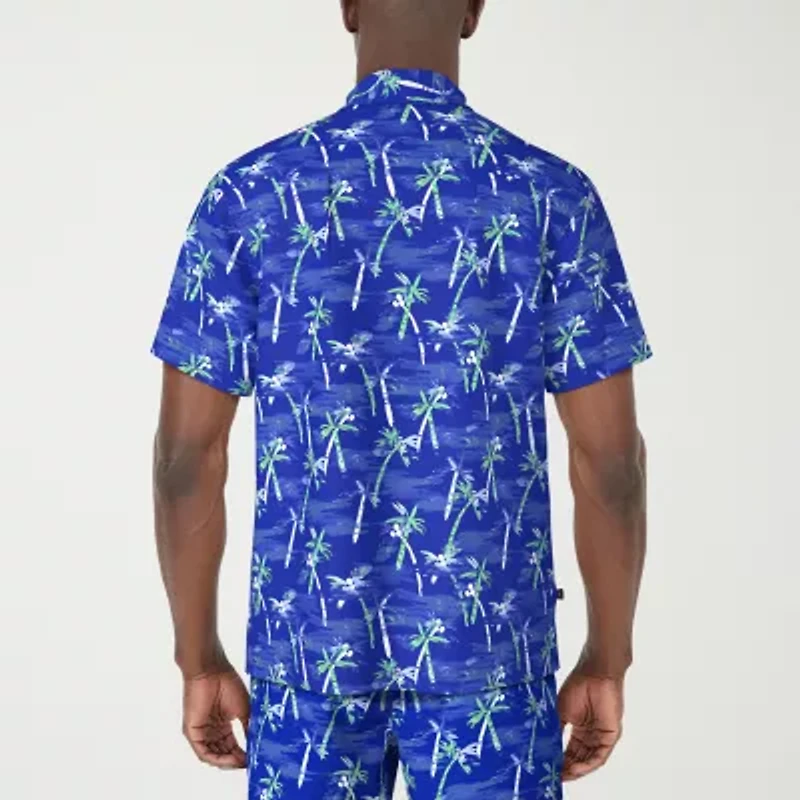 PGA TOUR Mens Short Sleeve Regular Fit Button-Down Shirt