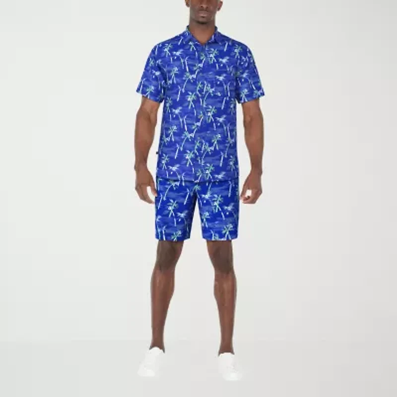 PGA TOUR Mens 8" Mid Rise Moisture Wicking Golf Short