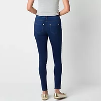 Mixit Wide Waistband Jegging Womens Mid Rise Knit 30 1/2" Full Length Leggings
