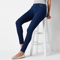 Mixit Wide Waistband Jegging Womens Mid Rise Knit 30 1/2" Full Length Leggings