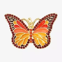 Bijoux Bar Gold Tone Womens Butterfly Drop Earrings