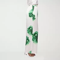 Premier Amour Floral Womens Straight Pull-On Pant