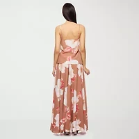 Premier Amour Floral Womens Maxi Skirt