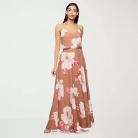 Premier Amour Floral Womens Maxi Skirt