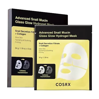 Cosrx Advanced Snail Mucin Glass Glow Hydrogel Mask