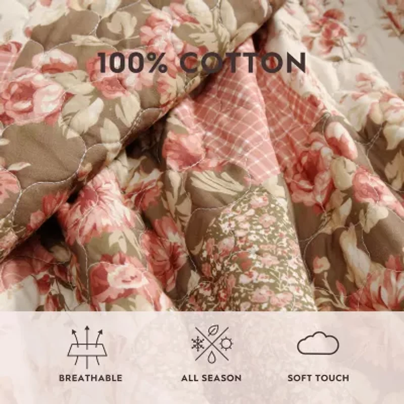 Laura Ashley Harrietta Patchwork Quilt Set