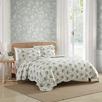 Laura Ashley Portland Floral Quilt Set