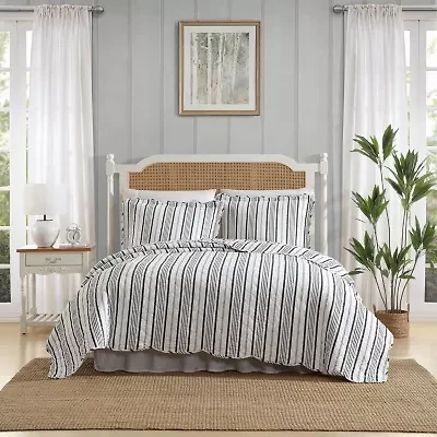 Laura Ashley Stripe Perfection Quilt Set