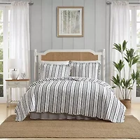 Laura Ashley Stripe Perfection Quilt Set