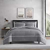 Eddie Bauer Chevron And Stripes Midweight Comforter Set