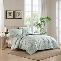 Laura Ashley Rosemoore Face Midweight Comforter Set