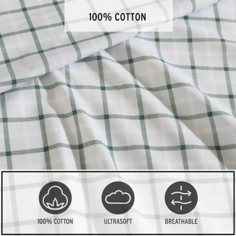 Eddie Bauer Tattersall Plaid Sheet Set