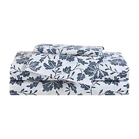 Eddie Bauer Woodblock Floral Sheet Set