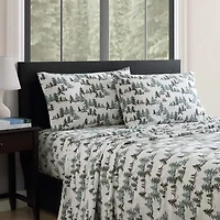 Eddie Bauer Snowy Pine Trees Sheet Set