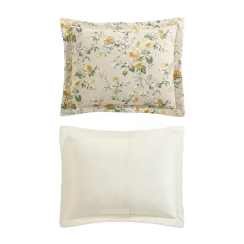 Laura Ashley Roses Quilt Set