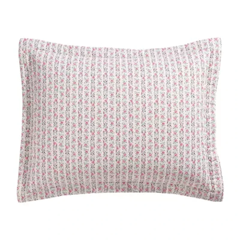 Laura Ashley Marta Stripe Quilt Set