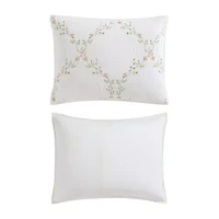 Laura Ashley Floral Embroidery Quilt Set