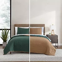 Eddie Bauer Solid Washed Quilt Set