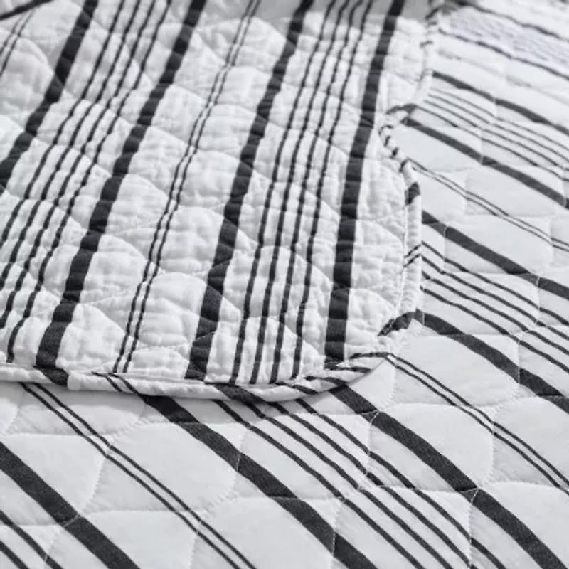 Laura Ashley Stripe Perfection Quilt Set