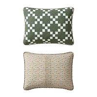 Eddie Bauer Diamond Floral Quilt Set