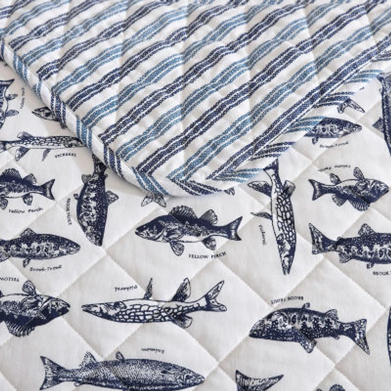 Eddie Bauer Wes Fish Quilt Set