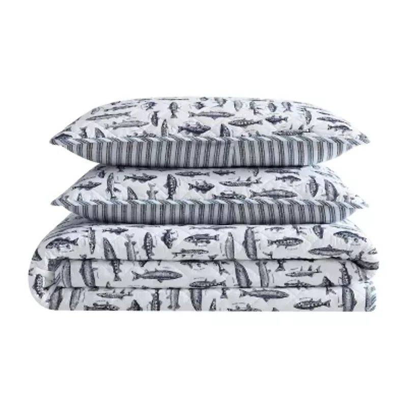 Eddie Bauer Wes Fish Quilt Set