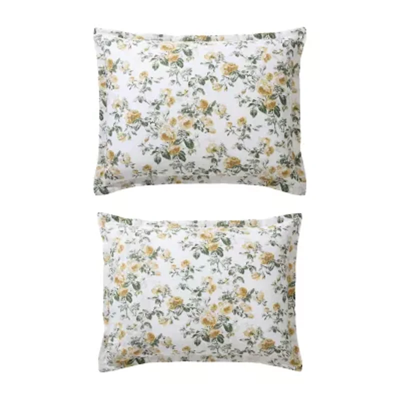 Laura Ashley Roses Sateen Duvet Cover Set